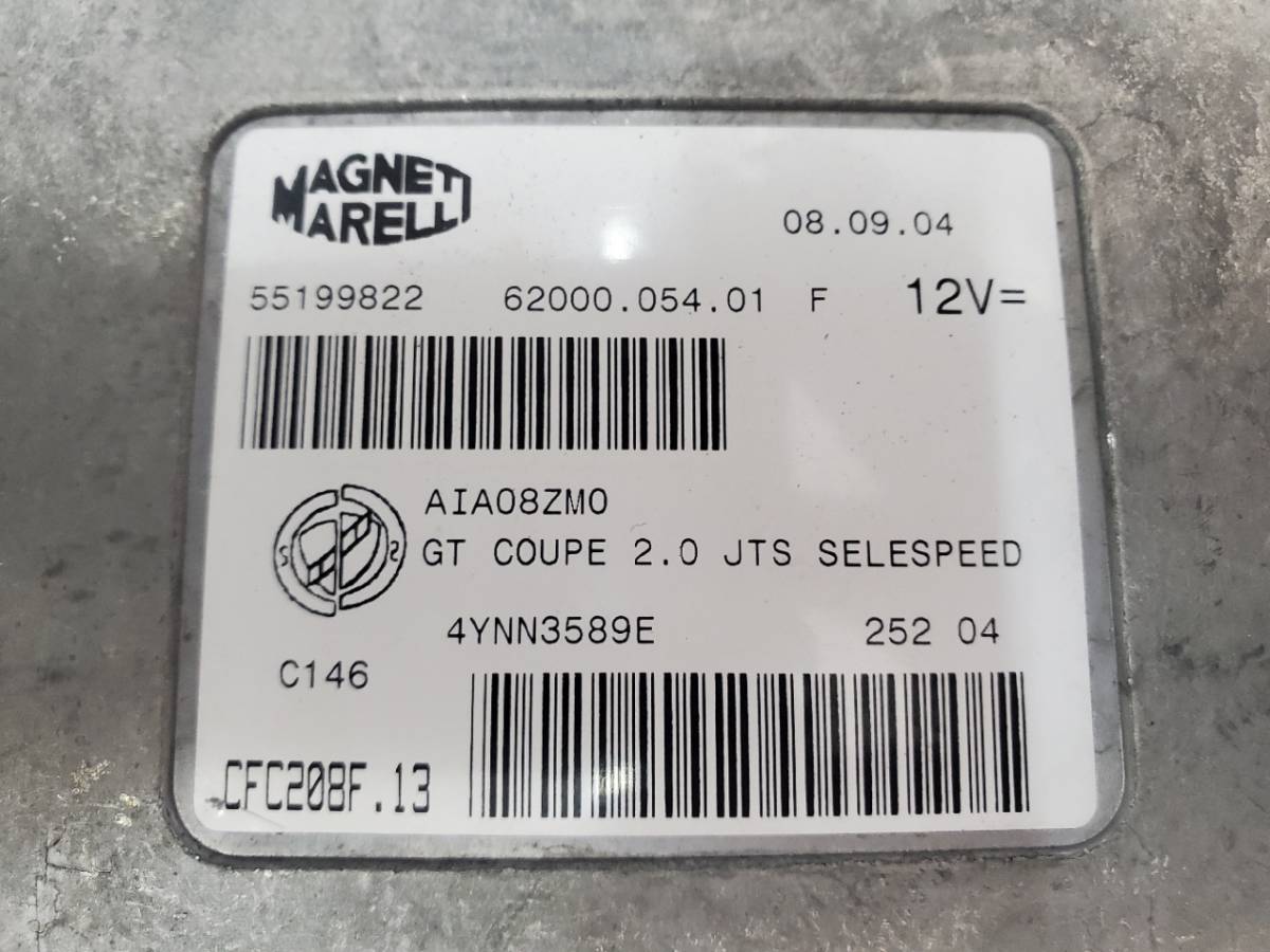 【中古パーツ】 アルファロメオ GT 2.0JTS 9720L セレスピードコンピュータ DS230126-H