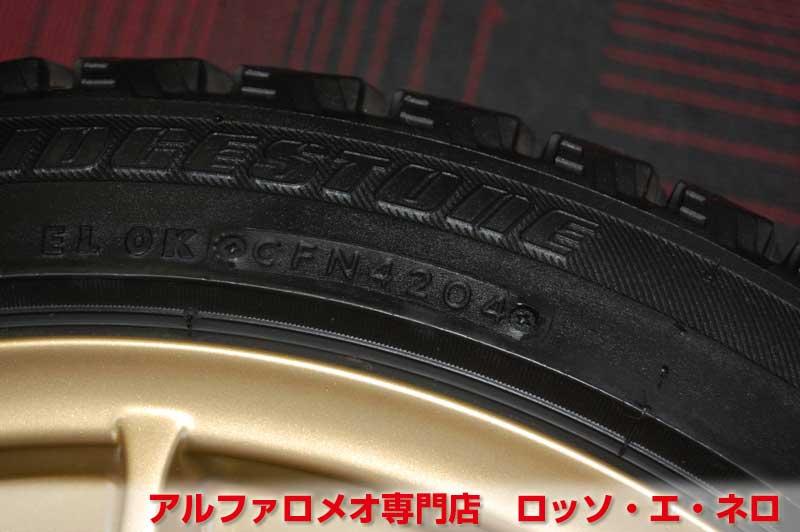 【中古パーツ】　パルティーレホイール 4本セット　スタッドレスタイヤ付き
