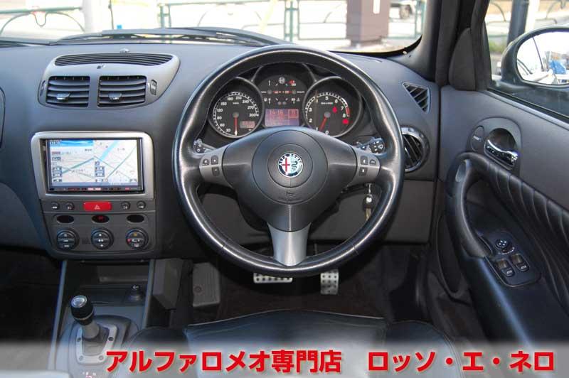 アルファロメオ147GTA　3.2V6セレスピード　ブラック・社外マフラー　ローダウン・18ＡＷ　タイベル一式交換済み