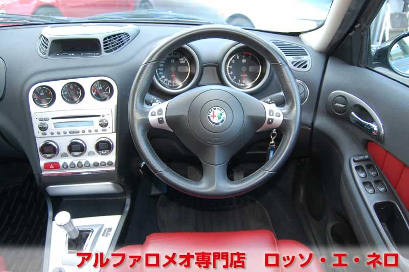 【新入荷】　アルファ156リネアロッサ　2.0ＪＴＳセレスピード　限定車・赤レザーシート