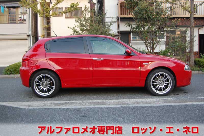 アルファロメオ147　後期・1.6TS・MT　アルファレッド・5ドア　ローダウン＆１７AW