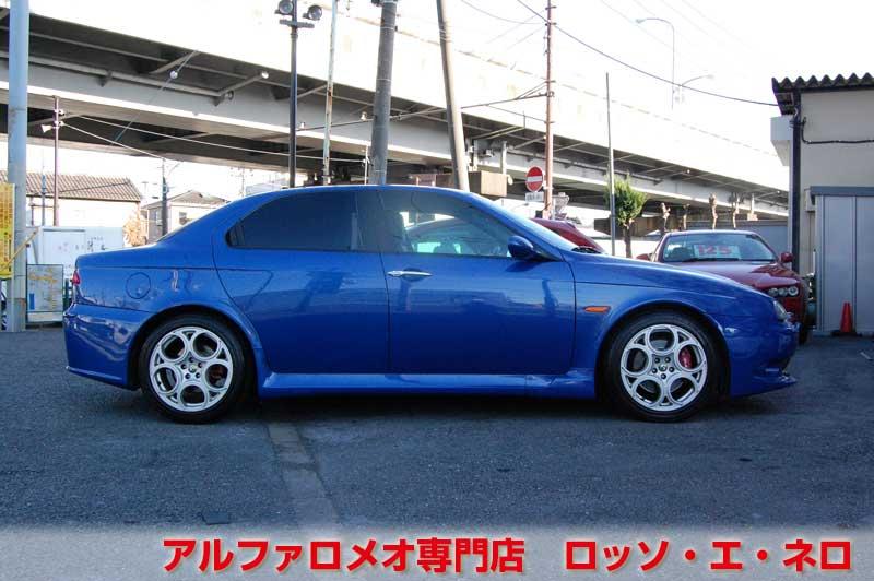 【新入荷】　アルファロメオ156ＧＴＡ　3.2Ｖ6・6ＭＴ　青・イモラレザー　タイベル一式交換済み