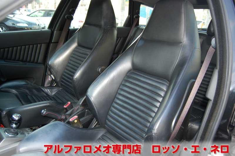 アルファ156GTAスポーツワゴン　3.2Ｖ6・セレスピード　黒・ブラックレザー　18AW・ナビ・ＴＶ