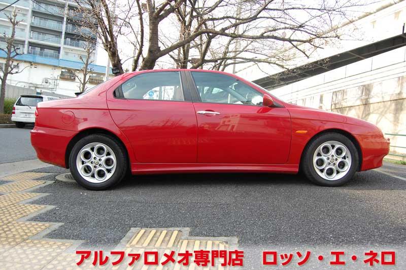 【新入荷】　アルファロメオ156　2.5V6Qシステム　アルファレッド・フェイズ２　タンレザーシート　タイベル一式交換済み