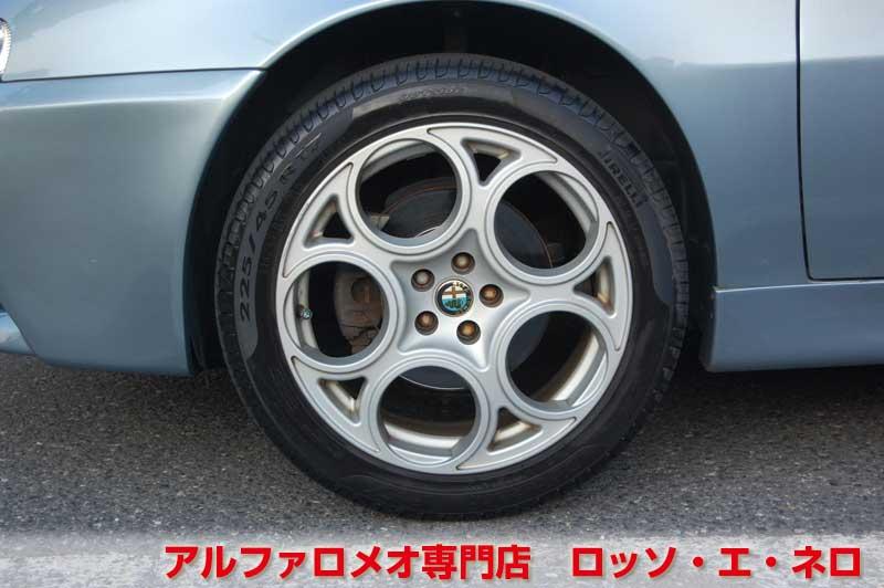 アルファロメオ１４７　ツインスパークセレスピード　5ドア・シーガルブルー　タンレザー・フルエアロ　17ＡＷ・マフラー