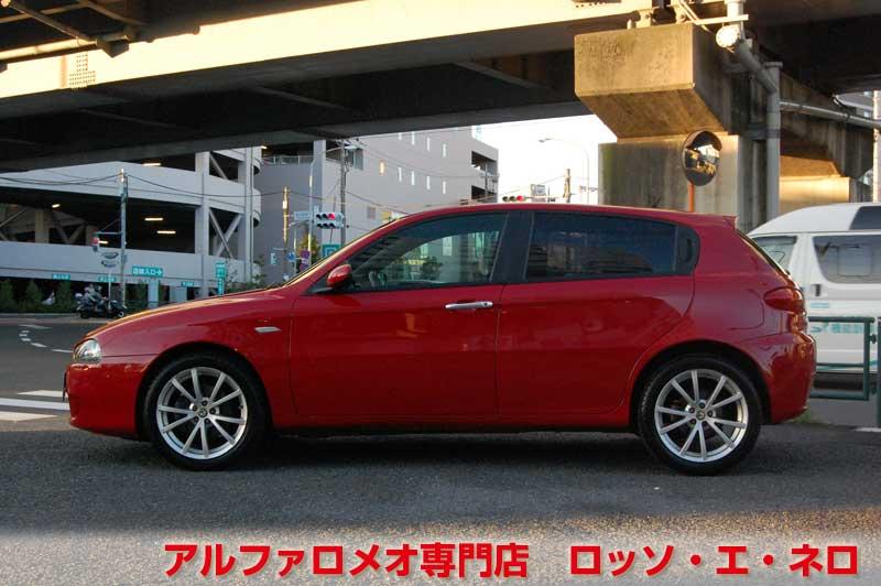 アルファロメオ147ＴＩ　ツインスパーク・5ＭＴ　後期・赤・左ハンドル　クラッチＯ/Ｈ済み