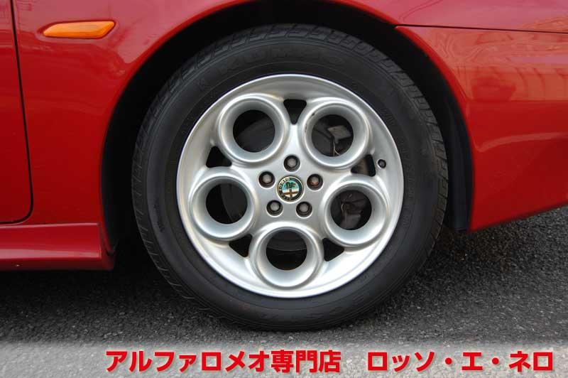 【新入荷】　アルファロメオ156　2.5V6Qシステム　アルファレッド・フェイズ２　タンレザーシート　タイベル一式交換済み