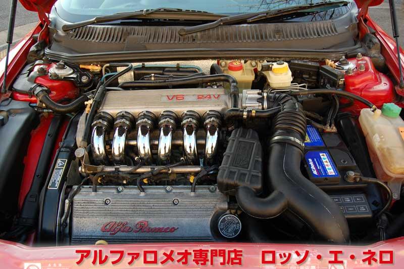 アルファロメオ156　2.5V6・6MT　アルファレッド・黒レザー　タイミングベルト＆　ウォーターポンプ交換済み