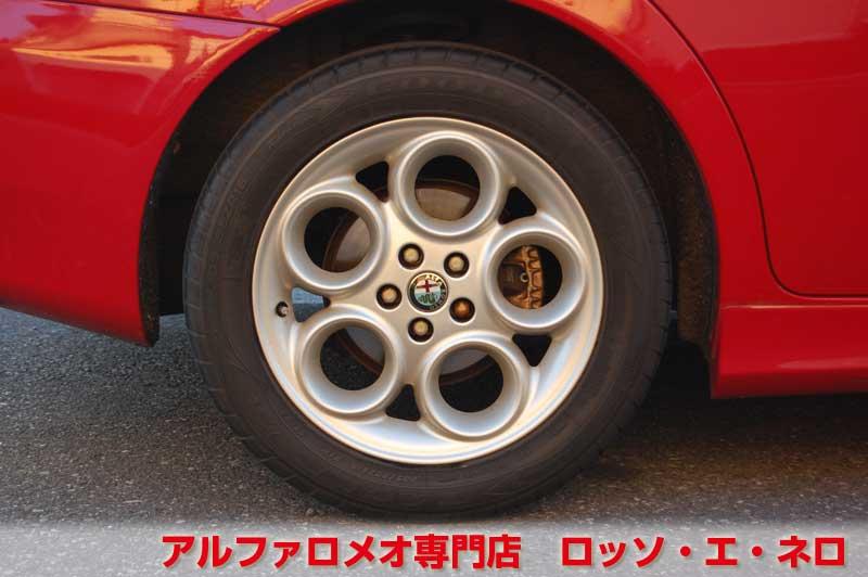 アルファロメオ156　2.5V6・6M/T　社外マフラー＆Fパイプ　タイミングベルト＆　ウォーターポンプ交換済み