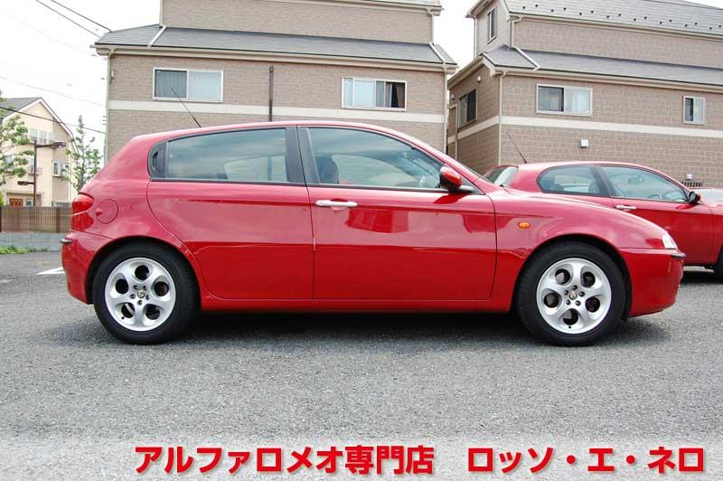 アルファロメオ147　ツインスパークセレスピード　アルファレッド・５ドア　タンレザーシート
