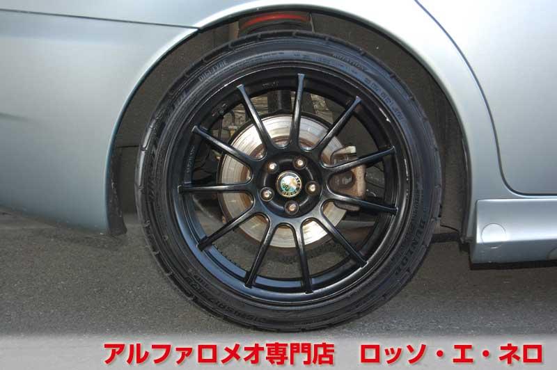 アルファロメオ156TI　後期・銀・左H・5MT　社外マフラー・社外AW