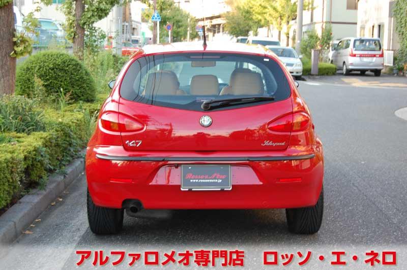 アルファ147　ツインスパークセレスピード　アルファレッド・5ドア　タンレザー・27,000キロ