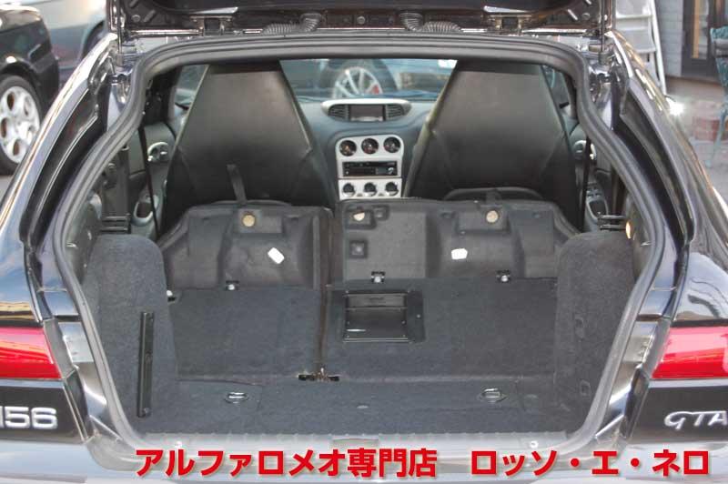 アルファ156GTAスポーツワゴン　3.2Ｖ6・セレスピード　黒・ブラックレザー　18AW・ナビ・ＴＶ