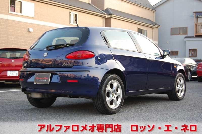 アルファロメオ147　ツインスパークセレスピード　5ドア・ブルー・タンレザー　タイミングベルト＆　ウオーターポンプ交換済