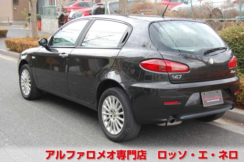 アルファロメオ147　後期セレスピード　ハラマブラック　走行33000ｋｍ