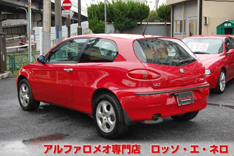 アルファロメオ147　ツインスパークセレスピード　アルファレッド・タンレザー　走行1800キロ！！