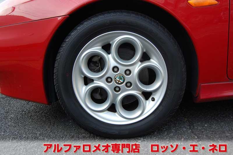【新入荷】　アルファロメオ156　2.5V6Qシステム　アルファレッド・フェイズ２　タンレザーシート　タイベル一式交換済み