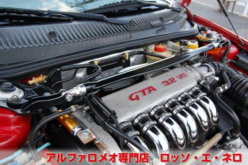 【新入荷】　アルファロメオ156ＧＴＡ　3.2Ｖ6・6ＭＴ・赤　マフラー・ローダウン　タイベル一式交換済み