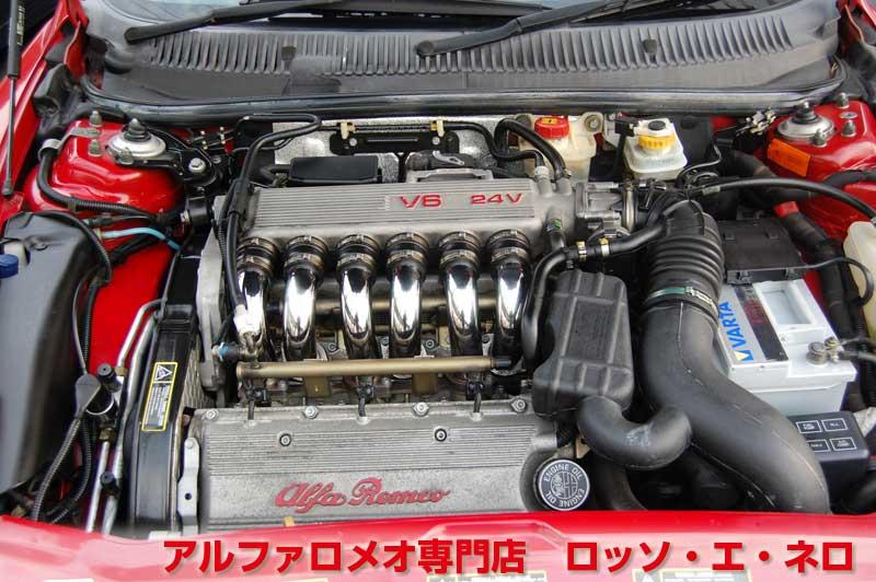 【新入荷】　アルファロメオ156　2.5V6Qシステム　アルファレッド・フェイズ２　タンレザーシート　タイベル一式交換済み
