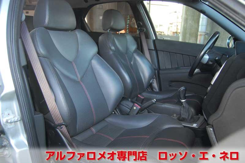 アルファロメオ156TI　後期・銀・左H・5MT　社外マフラー・社外AW