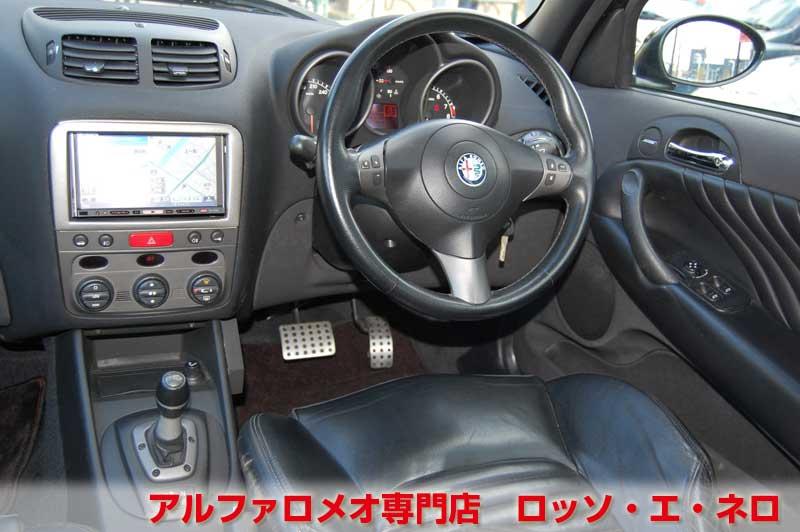 アルファロメオ147GTA　3.2V6セレスピード　ブラック・社外マフラー　ローダウン・18ＡＷ　タイベル一式交換済み