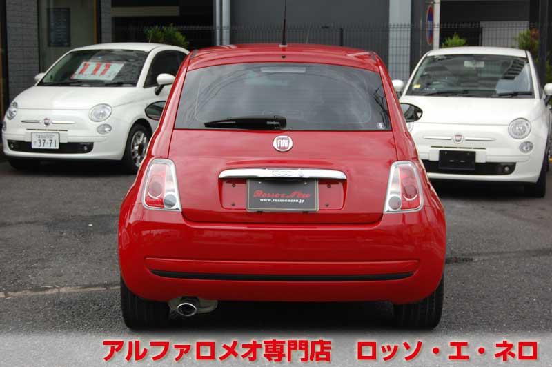 フィアット500　1.2・POP・赤・ＡＴ　ローダウン・社外アルミ　デュアロジックO/Hにて　ご納車いたします！！
