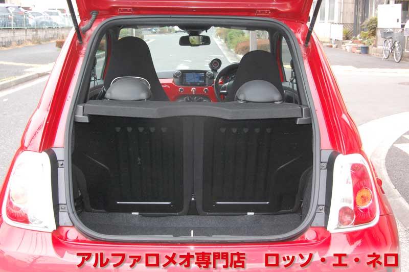 アバルト500　右ハンドル　5ＭＴ・レッド