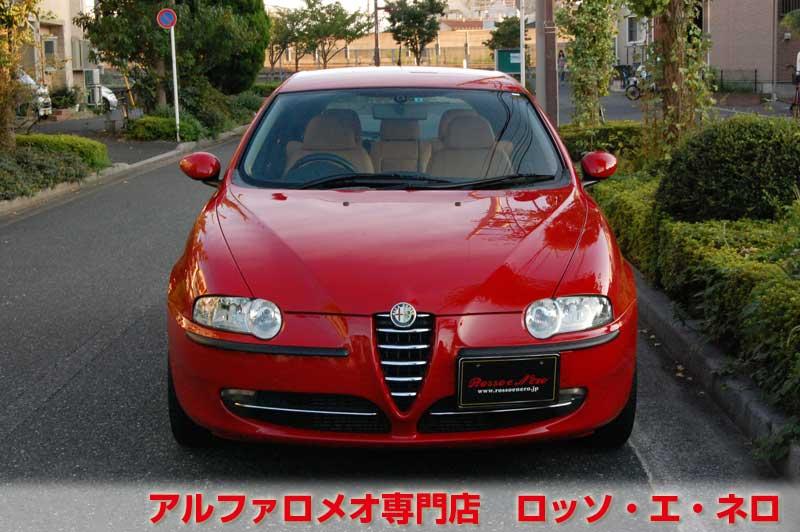 アルファ147　ツインスパークセレスピード　アルファレッド・5ドア　タンレザー・27,000キロ