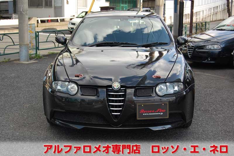 アルファロメオ147GTA　3.2V6セレスピード　ブラック・社外マフラー　ローダウン・18ＡＷ　タイベル一式交換済み