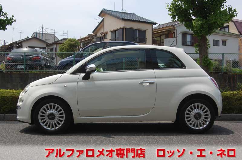 フィアット500　1.2・8Ｖ・ラウンジ　白・ＡＴ