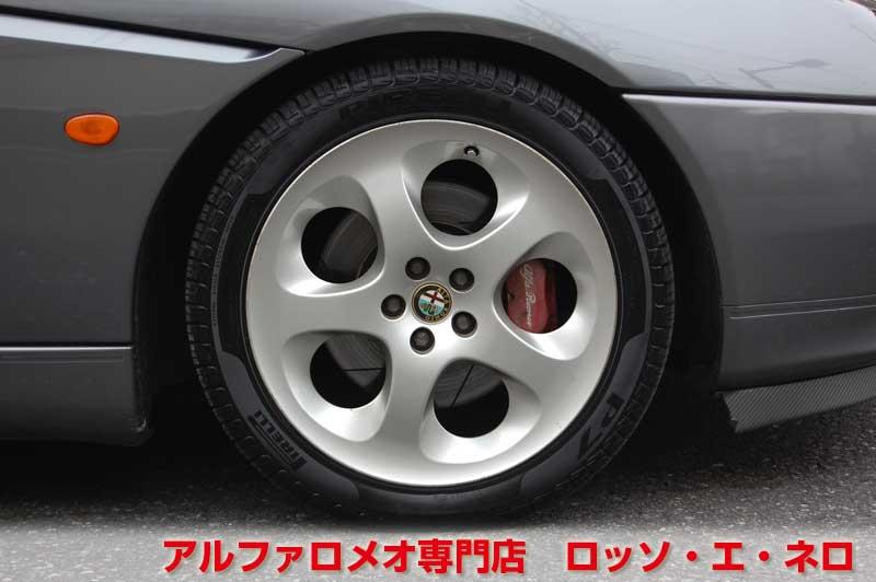 アルファロメオＧＴＶ　中期・3.0Ｖ6・6ＭＴ　グレー・赤レザー　マフラー＆ローダウン