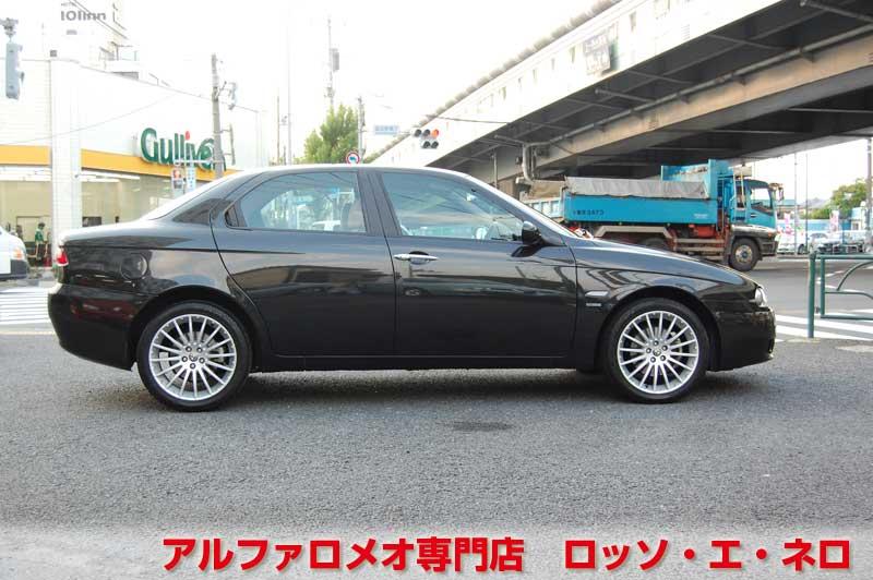 【新入荷】　アルファロメオ156　2.5Ｖ6Ｑシステム　フェイズ３（後期型）　ハラマブラック・タンレザー　ワンオーナー