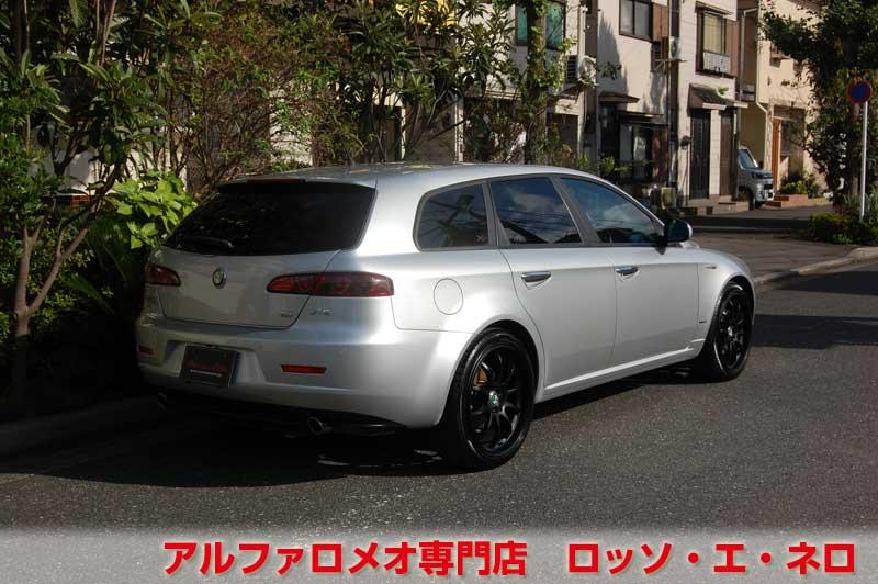 アルファロメオ159　スポーツワゴン　2.2ＪＴＳセレスピード　シルバー・ベージュ内装　19インチＡＷ・ナビ