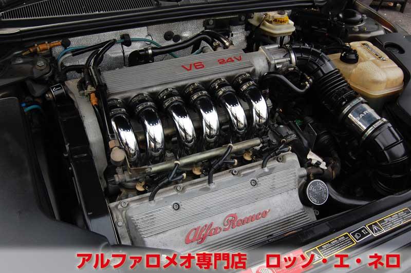 アルファロメオＧＴＶ　中期・3.0Ｖ6・6ＭＴ　グレー・赤レザー　マフラー＆ローダウン
